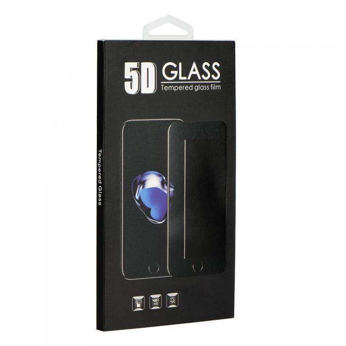 Forcell - 5D Hrdat Glas Skrmskydd till Samsung Galaxy S21 Ultra (hole) Svart