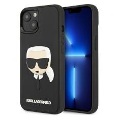 KARL LAGERFELD - Karl Lagerfeld 3d Rubber Karl`s Head iPhone 13 Mini - Svart
