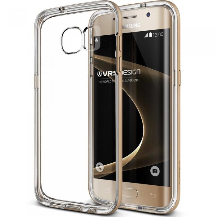 UTGATT5 - Verus Crystal Bumper Skal till Samsung Galaxy S7 Edge - Gold