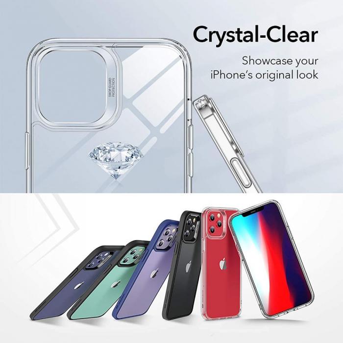 UTGATT5 - ESR Classic Hybrid mobilskal iPhone 12 & 12 Pro - Black/Clear