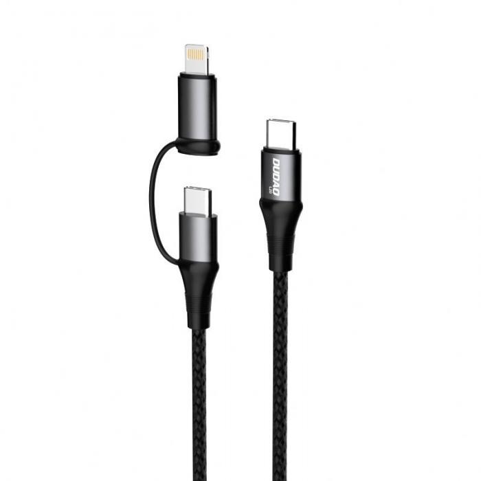 UTGATT4 - Dudao 2w1 Kabel USB-C PD USB-C + lightning 1 m Gr