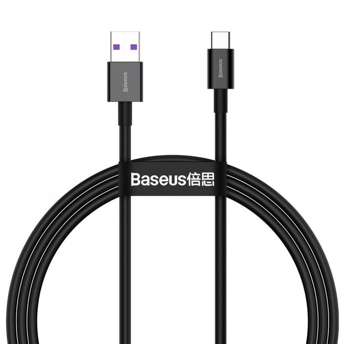 BASEUS - Baseus Huawei Fast Charging USB-C Kabel 1m - Svart
