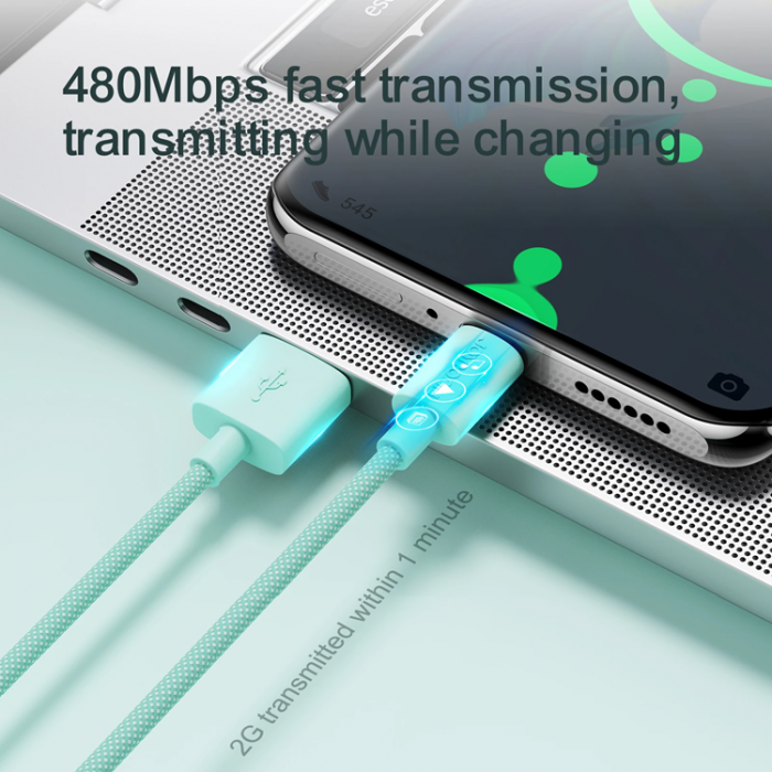 Joyroom - Joyroom USB-C till USB-A kabel 1m - Rosa