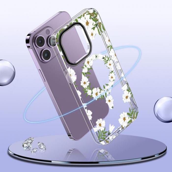 Tech-Protect - Tech-Protect iPhone 15 Mobilskal Magsafe Mood - Spring Daisy