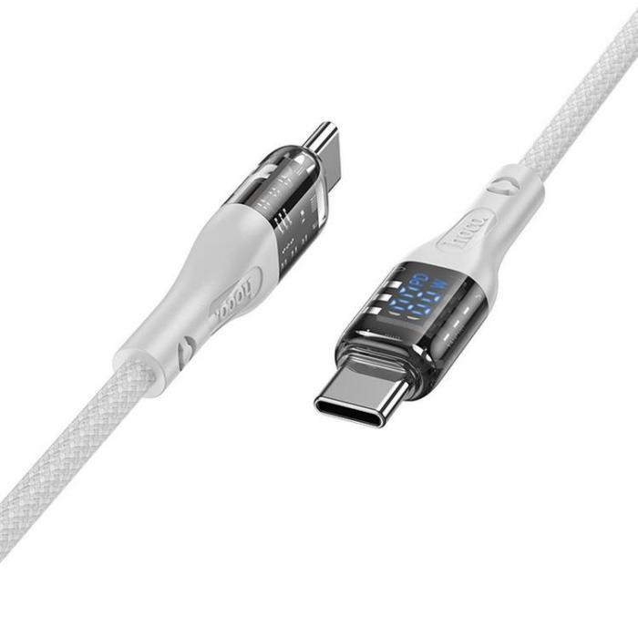 Hoco - Hoco USB-C Till USB-C Kabel 1.2m 100W - Gr