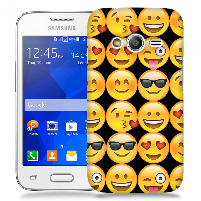 UTGATT5 - Skal till Samsung Galaxy Trend 2 - Emoji - Smileys