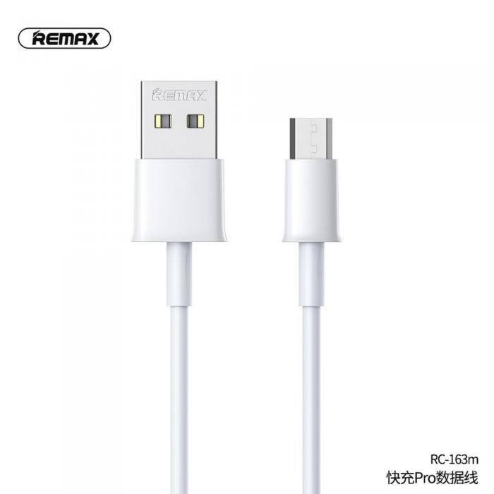 UTGATT1 - REMAX kabel USB Micro snabbladdare pro 2,1A Rc-163m vit