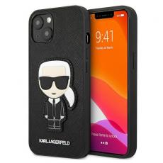 KARL LAGERFELD - Karl Lagerfeld Saffiano Ikonik Karl`s Patch Skal iPhone 13 mini - Svart