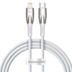 BASEUS - Baseus USB-C till Lightning kabel 1m Glimmer 20W - Vit