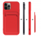 OEM - iPhone 13 Pro Skal med Kortfack - Maroon