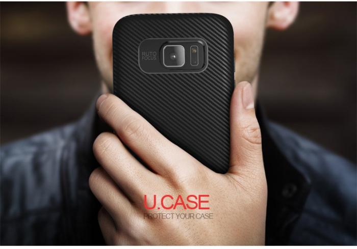 UTGATT5 - U.Case Dual Layer Skal till Samsung Galaxy S7 Edge - Silver