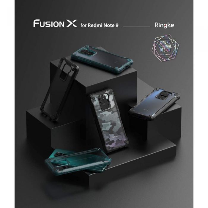 UTGATT5 - Ringke - Fusion X Xiaomi Redmi Note 9 - Camo Svart