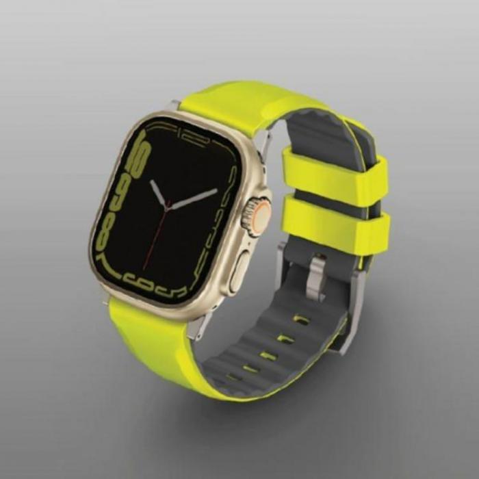 UNIQ - Uniq Apple Watch (45mm) Series 9 Band Linus - Gul
