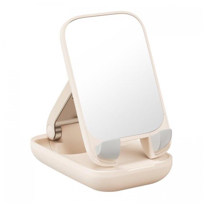 BASEUS - Baseus Mobilhllare Seashell Series med Mirror - Beige