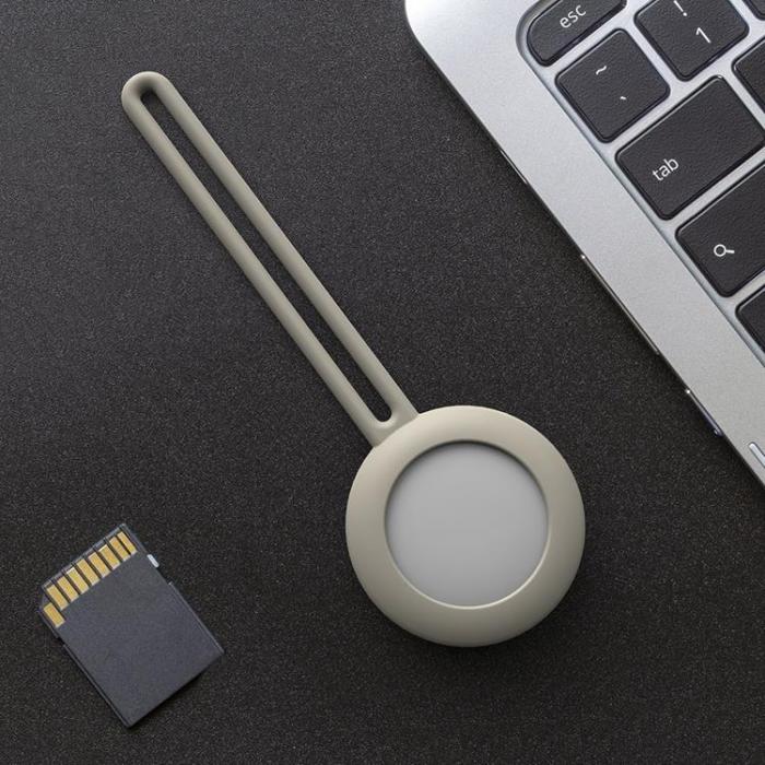 UTGATT5 - Silicone Flexible Keychain Loop Skal Apple Airtag - Gr