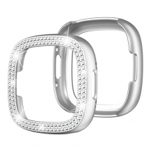 A-One Brand - Fitbit Versa 4/Sense 2 Skal Rhinestone - Silver