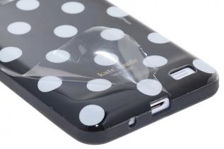 A-One Brand - Polka Dots flexiCase skal till iPhone 4 / 4S (Bl)