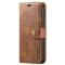 DG.MING - DG.MING iPhone 14 Plnboksfodral Split Detachable Flip - Brun