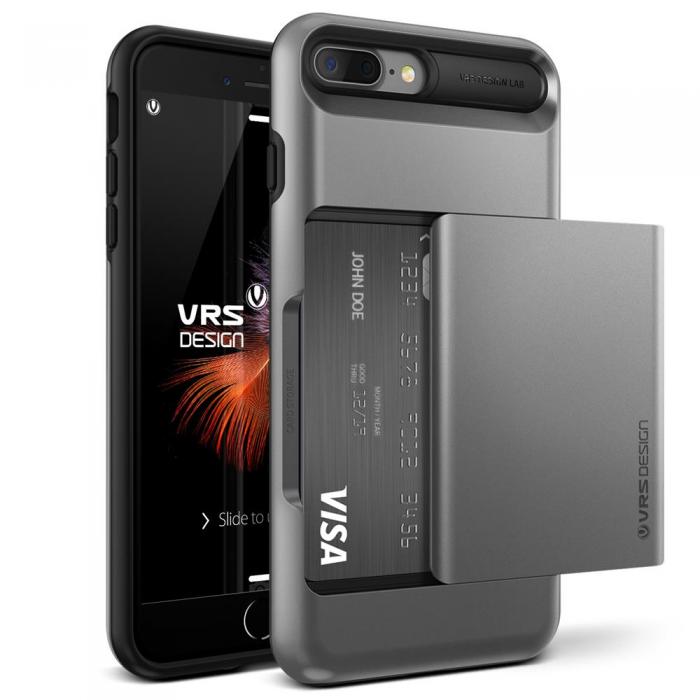 UTGATT5 - Verus Damda Glide Card Slot Skal till Apple iPhone 7 Plus - Gr
