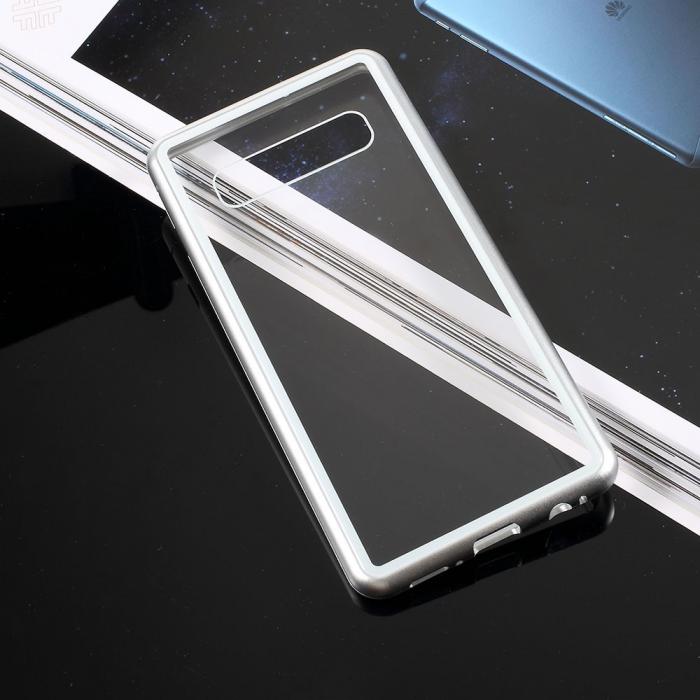 UTGATT4 - Detachable Metal Bumper till Samsung Galaxy S10 Plus - Silver