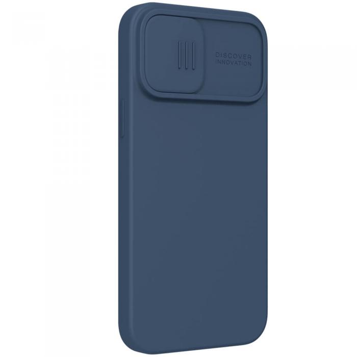 UTGATT1 - Nillkin Camshield Silky Silikon skal till iPhone 13 Pro - Bl