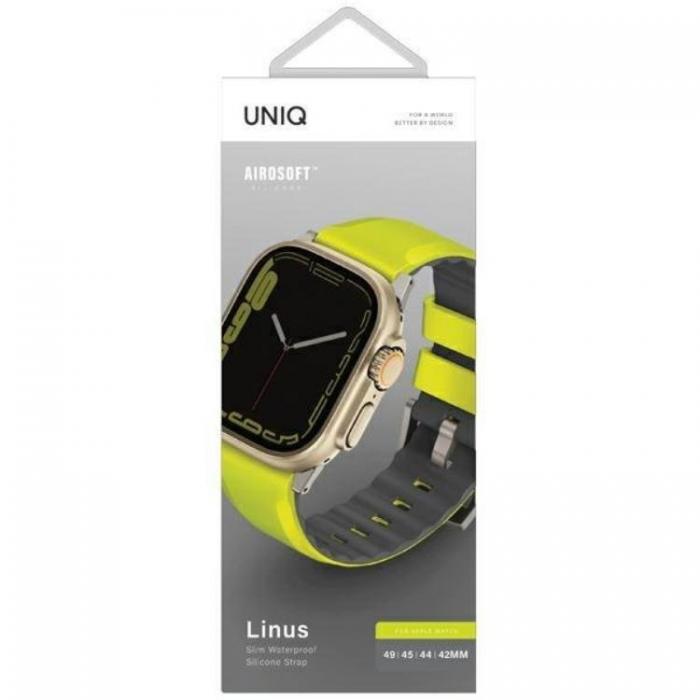 UNIQ - Uniq Apple Watch (45mm) Series 9 Band Linus - Gul
