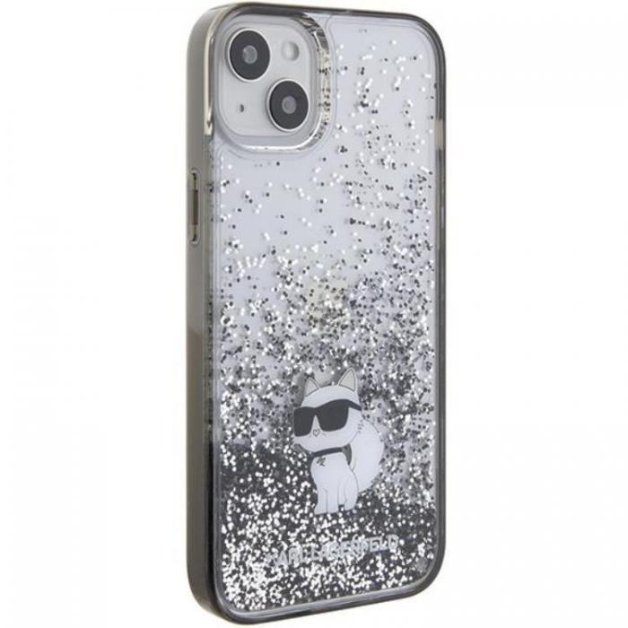 KARL LAGERFELD - KARL LAGERFELD iPhone 15 Plus Mobilskal Liquid Glitter Choupette