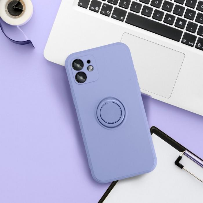 Forcell - Forcell iPhone 7/8/SE (2020/2022) Skal Silikon Ring - Violett