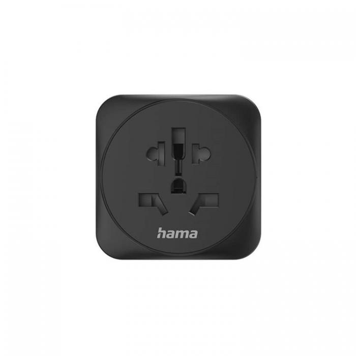 Hama - HAMA Reseadapter Typ E/F Universal Vrlden-EU Svart
