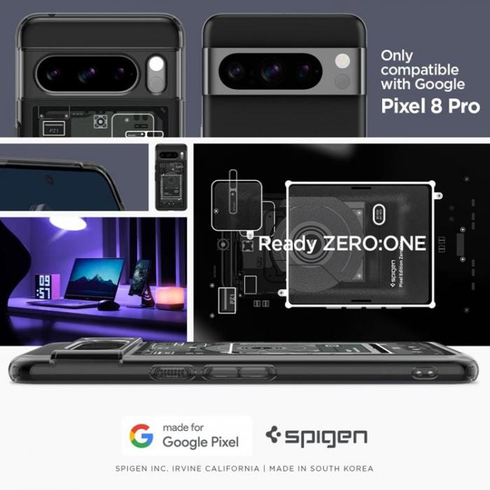 Spigen - Spigen Google Pixel 8 Pro Mobilskal Ultra Hybrid - Zero One