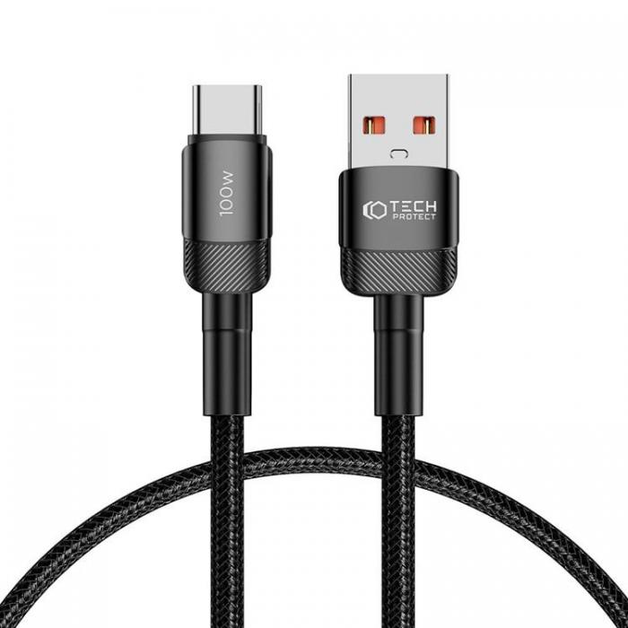 Tech-Protect - Tech-Protect USB-A till USB-C Kabel Ultraboost Evo 0.25m - Svart
