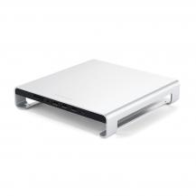 Satechi - Satechi USB-C Aluminum Monitor Stand Hub för iMac - Silver
