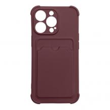 A-One Brand - Armor iPhone 13 Mini Skal med Korthållare - Raspberry