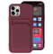 OEM - iPhone 13 Pro Skal med Kortfack - Maroon