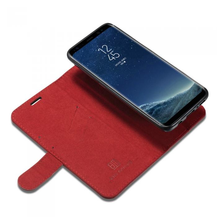 UTGATT5 - DG.MING Plnboksfodral till Samsung Galaxy S8 - Rd