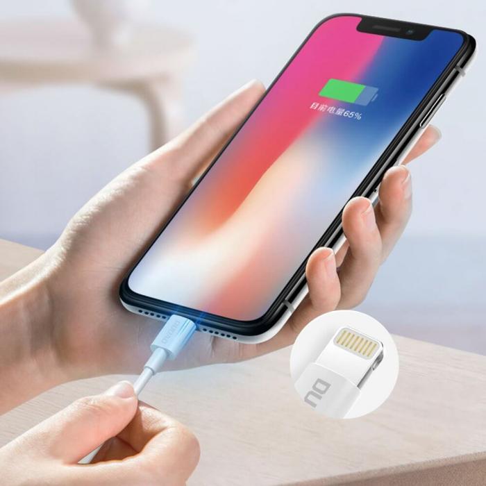 Dudao - Dudao USB-A till Lightning kabel 3A 1m L1L Vit