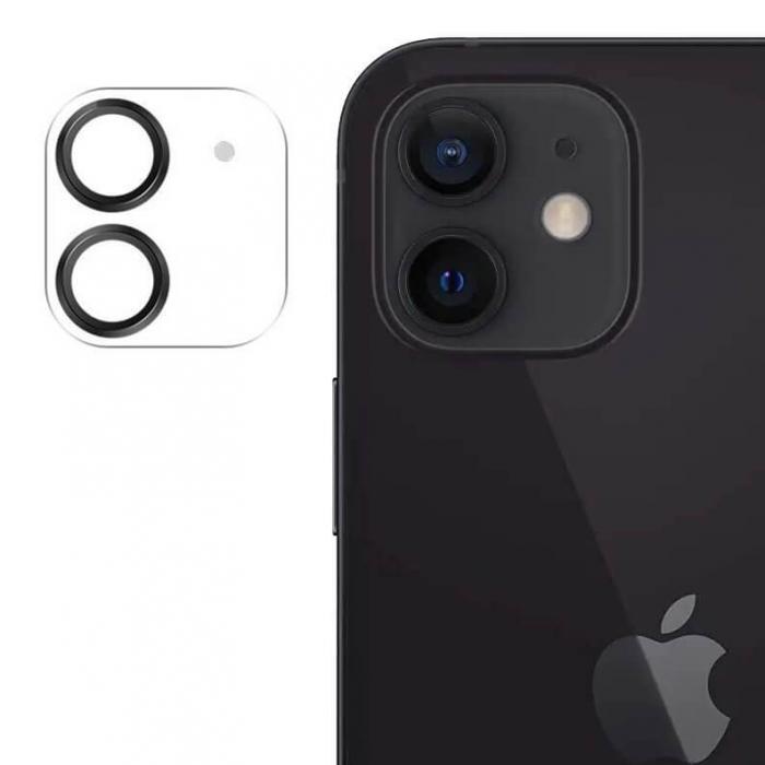 UTGATT4 - Joyroom Kamera Linsskydd i Hrdet Glas iPhone 12 Svart