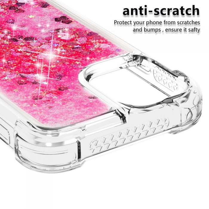 OEM - Drop-Proof Glitter Sequins Skal till iPhone 13 Pro - Rosa