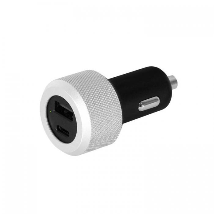 UTGATT1 - Just Mobile Highway Turbo m. Billaddare USB-C till Lightning-kabel