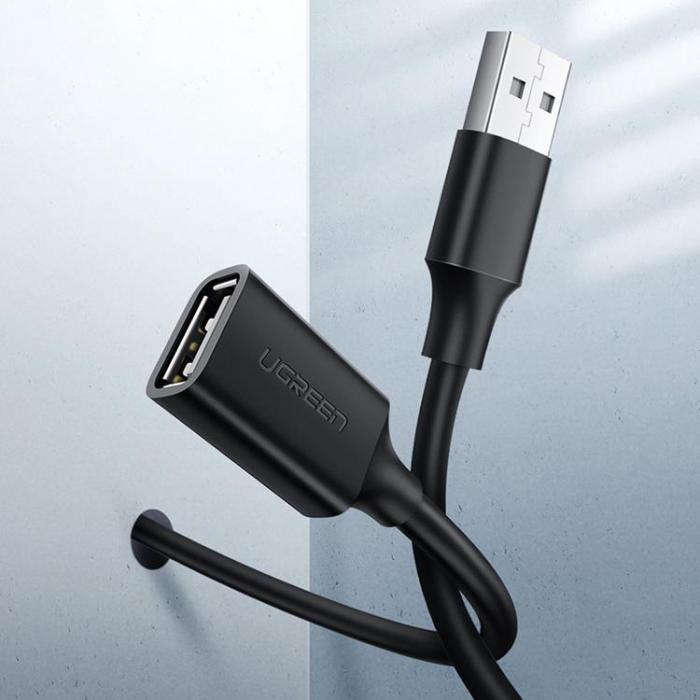 Ugreen - Ugreen Frlngning USB 2.0 Kabel 5m - Svart