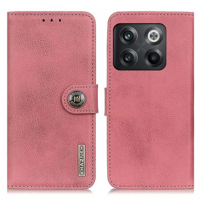 KHAZNEH - KHAZNEH OnePlus 10T 5G Plånboksfodral PU Läder - Rosa