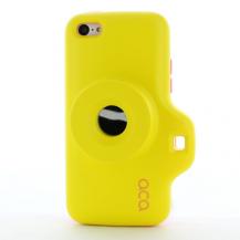 A-One Brand - ACA Toy Camera Combo Skal till iPhone 5C (Gul)