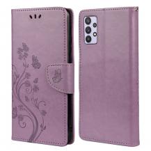 A-One Brand - Butterfly Plånboksfodral Samsung Galaxy A32 5G - Lila
