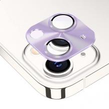 HAT PRINCE - ENKAY iPhone 14/14 Plus Kameralinsskydd Härdat Glas - Lila