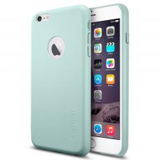 Spigen - SPIGEN Leather Fit Skal till Apple iPhone 6(S) Plus - Mint