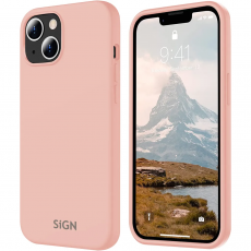 SiGN - SiGN iPhone 15 Plus Mobilskal Liquid Silikon - Rosa