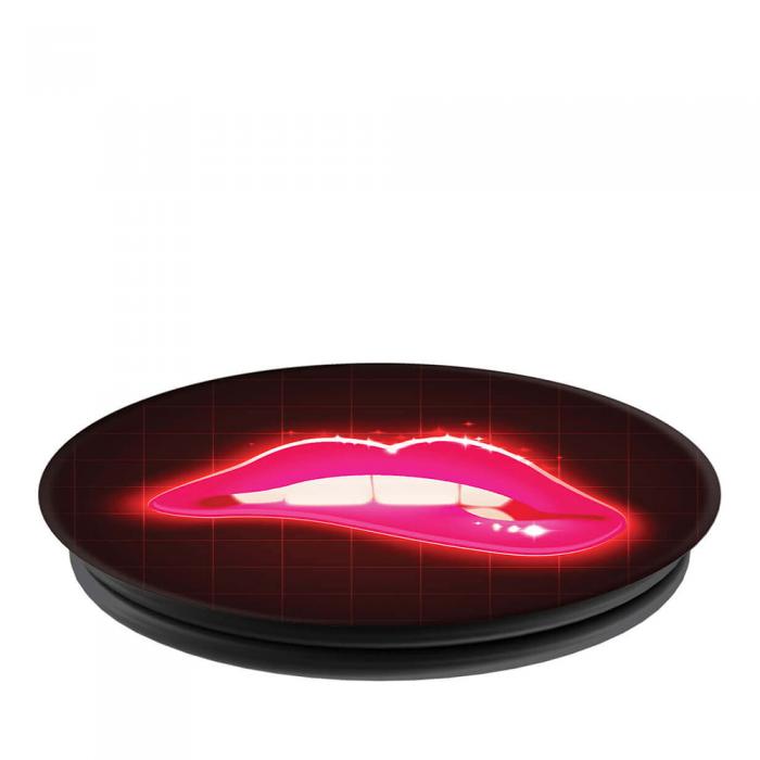 UTGATT5 - POPSOCKETS Neon Lips Grip med Stllfunktion