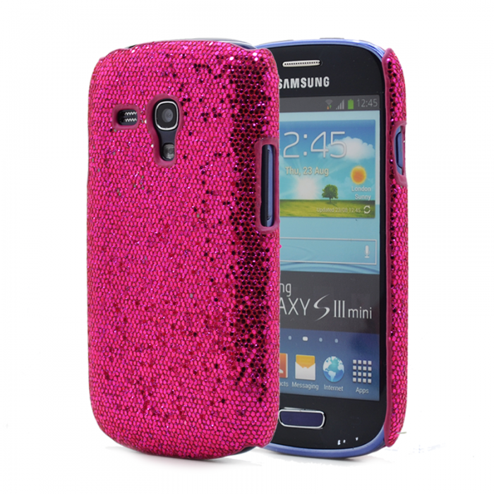 UTGATT4 - Glitter Skal till Samsung Galaxy S3 mini i8190 (Magenta)