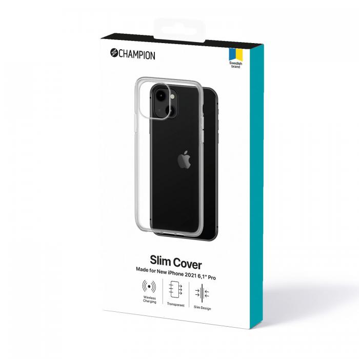 UTGATT1 - Champion Slim Cover Skal till Apple iPhone 13 Pro - Clear