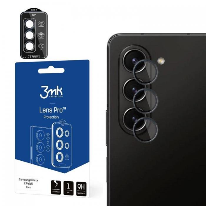 3MK - 3mk Galaxy Z Fold 5 Kameralinsskydd i Hrdat glas - Svart